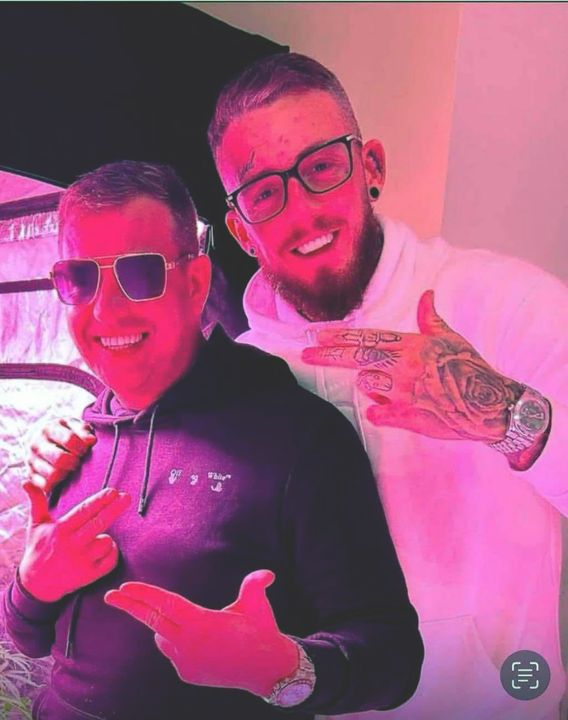 Smyth pictured with murder victim John George